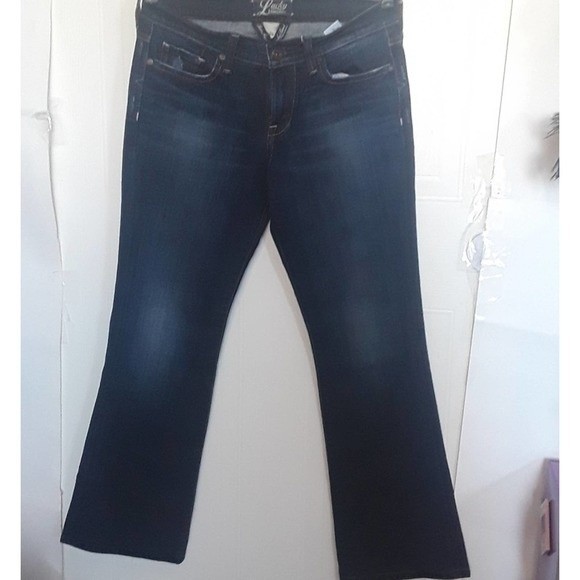 LUCKY BRAND Stark Sweet n Low Hipster Denim Jeans Size 28 Distressed Trendy Chic - Picture 2 of 8